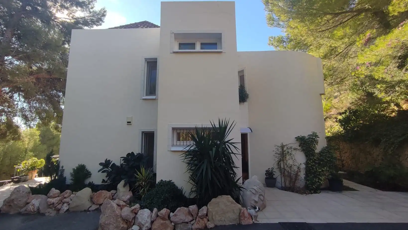 Vista exterior de Casa o chalet en venta en Altea con Aire acondicionado, Jardín privado y Terraza
