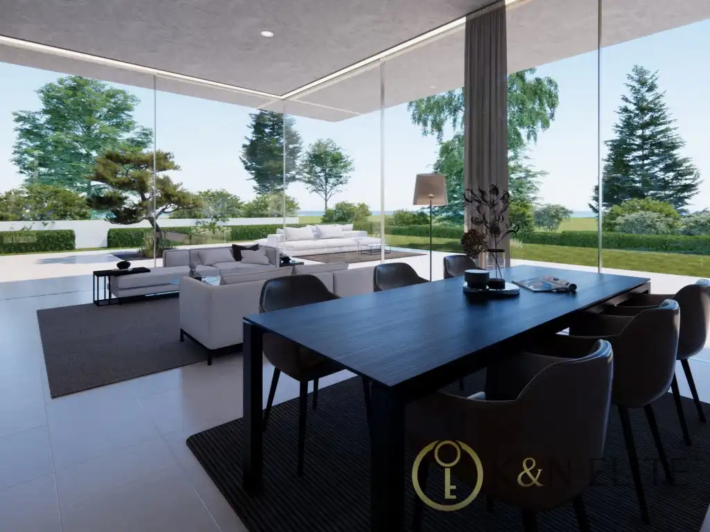 Sala de estar de Casa o chalet en venta en Alicante / Alacant con Aire acondicionado, Jardín privado y Piscina