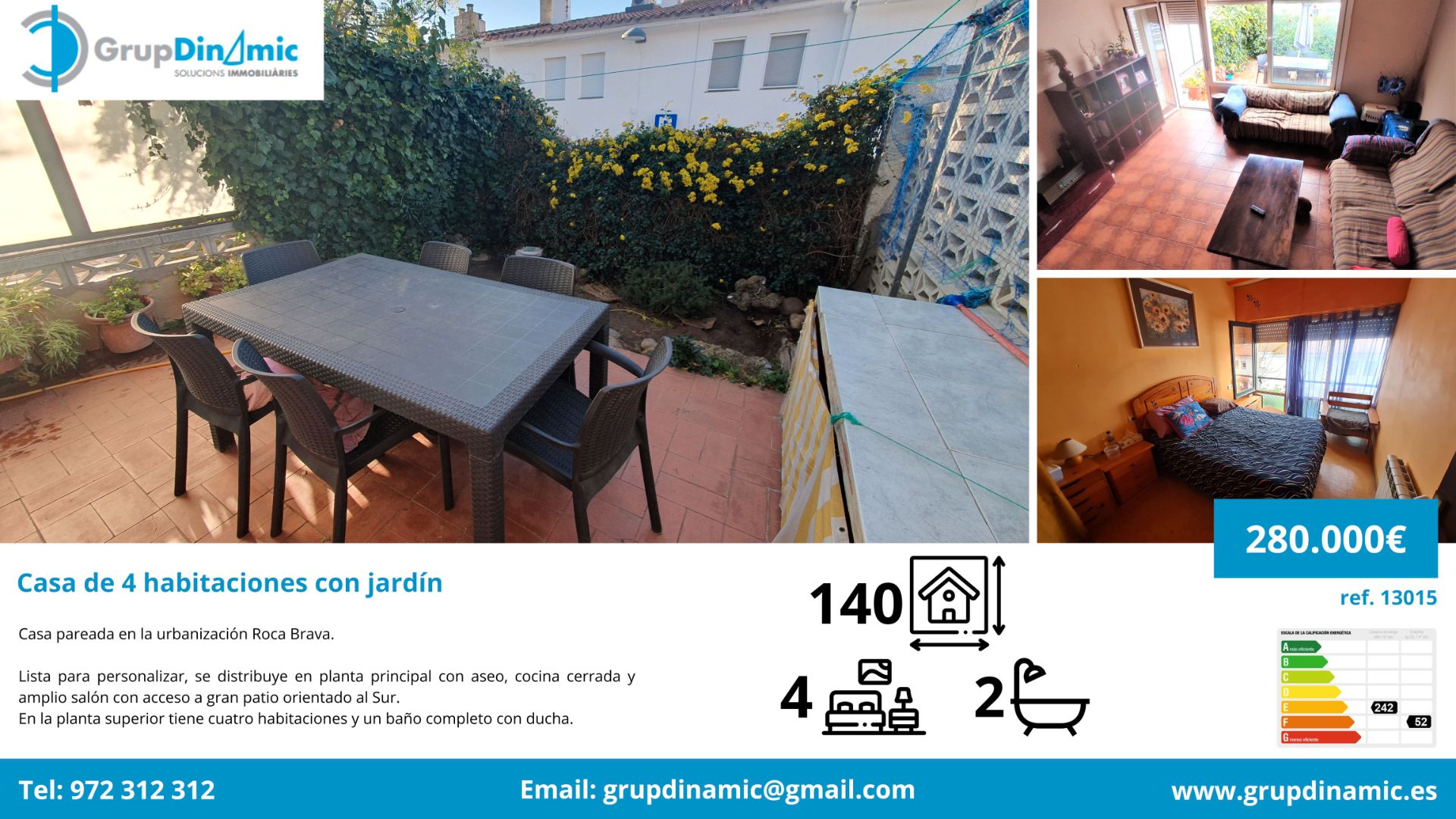 Jardí de Casa adosada en venda en Palamós amb Jardí privat