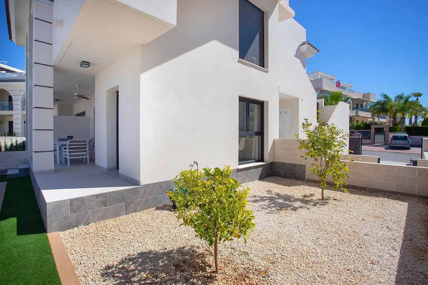 Vista exterior de Planta baja en venta en Rojales con Aire acondicionado, Terraza y Piscina