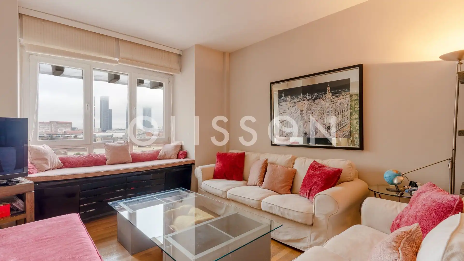 Living room of Flat for sale in  Madrid Capital  with Air Conditioner and Heating