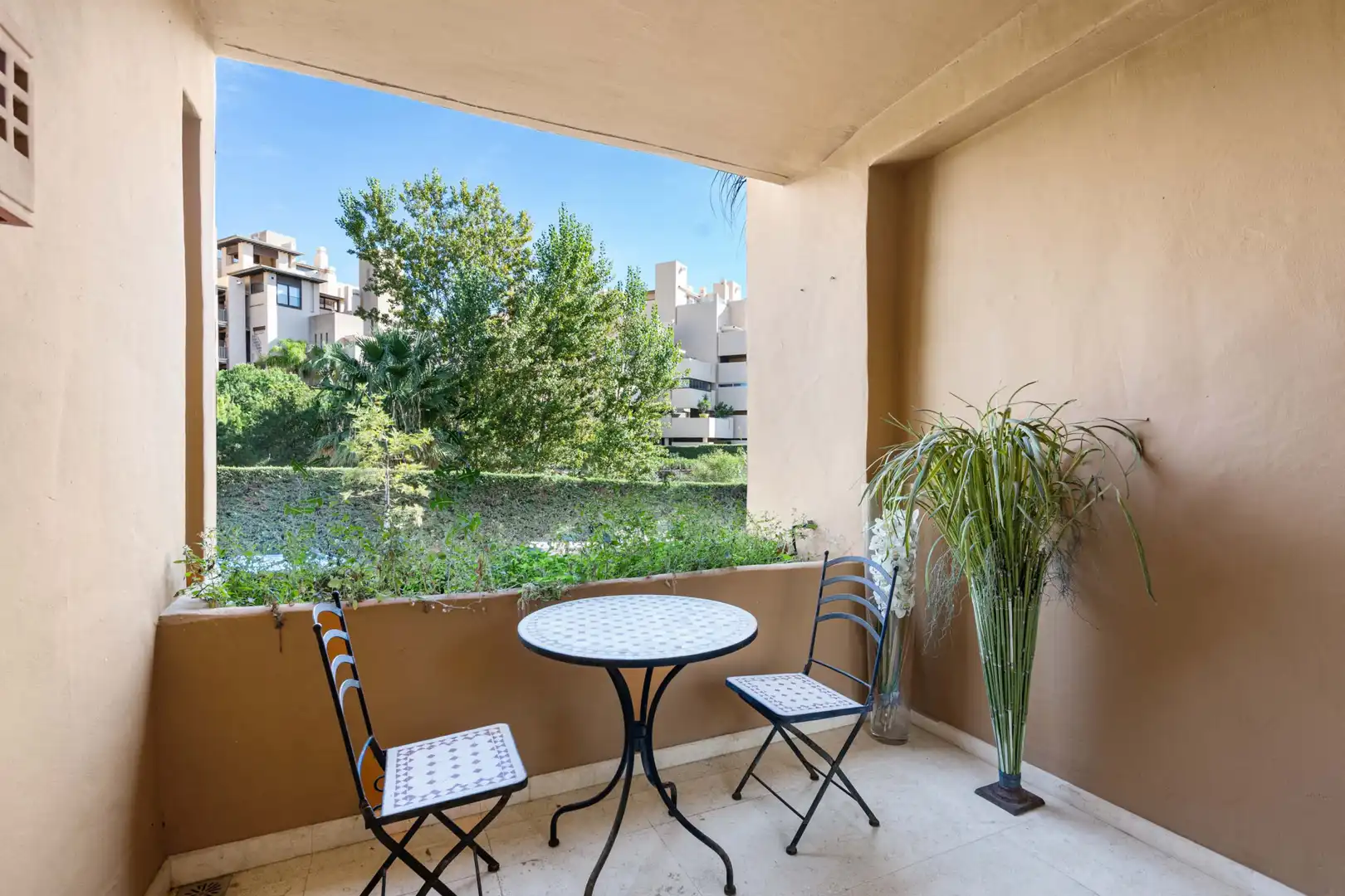 Terraza de Planta baja en venta en Estepona con Aire acondicionado, Terraza y Piscina