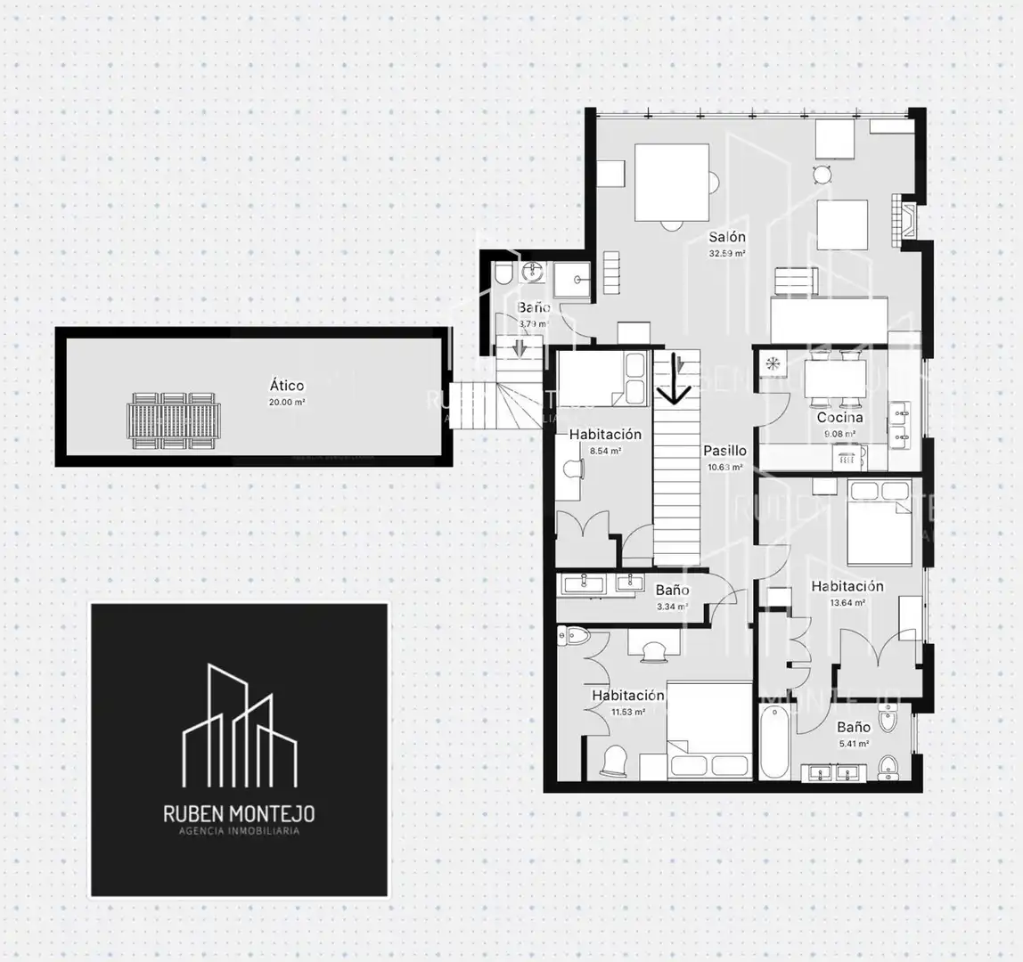 Attic for rent in Salamanca  with Air Conditioner, Heating and Terrace
