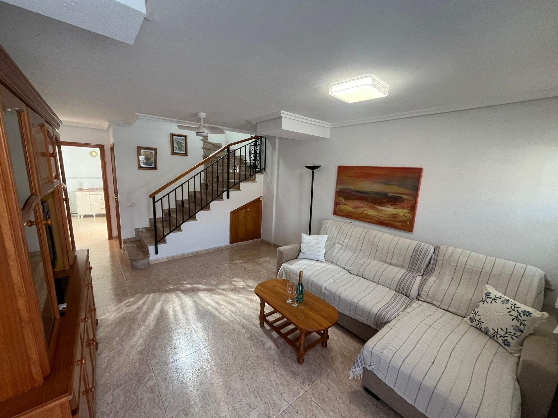 Sala de estar de Dúplex en venta en San Pedro del Pinatar con Calefacción, Jardín privado y Amueblado