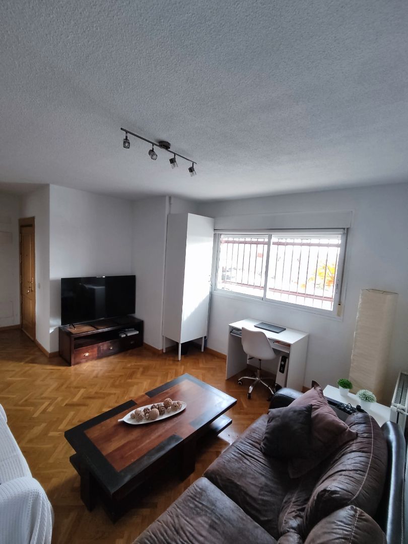 Living room of Study to rent in Villanueva del Pardillo  with Heating, Parquet flooring and Furnished