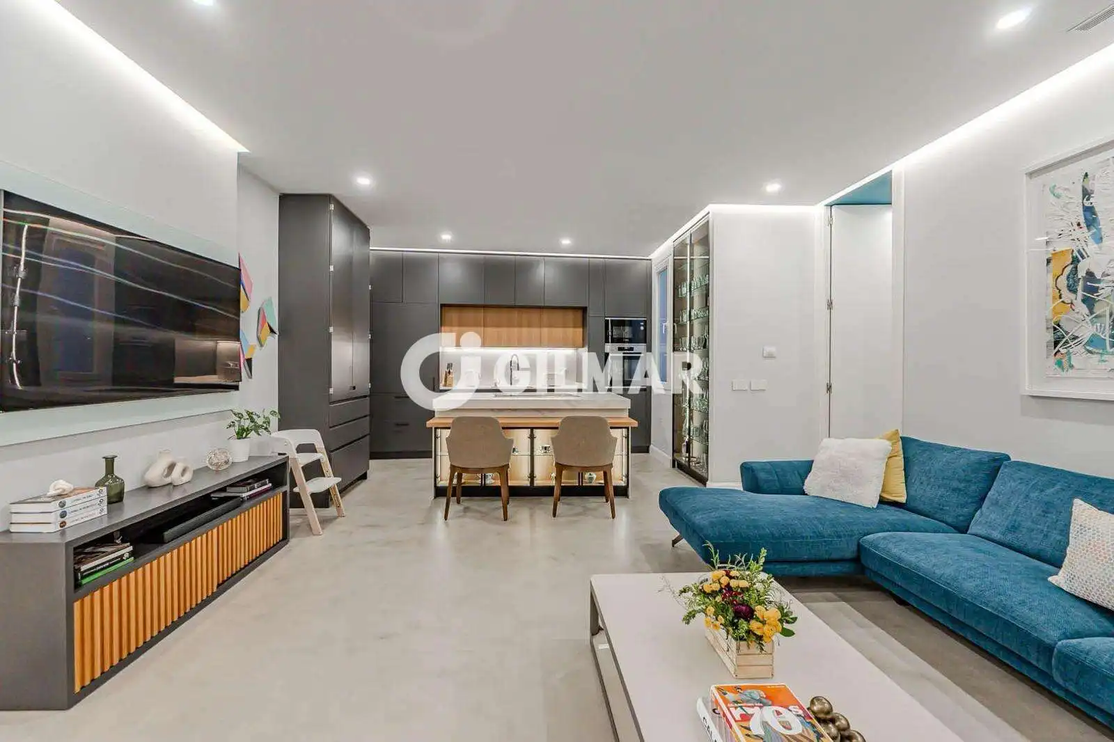 Sala de estar de Piso en venta en Barrio de Salamanca