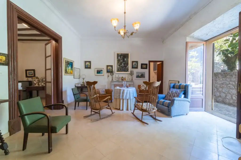 Sala d'estar de Casa o xalet en venda en Fornalutx amb Jardí privat i Terrassa