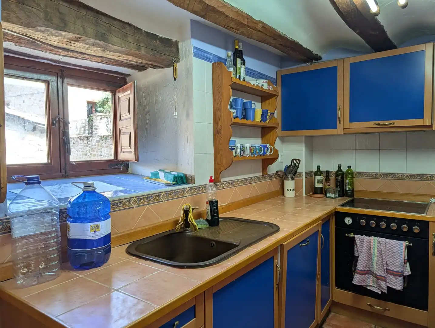 Cuina de Casa o xalet en venda en Ezcaray amb Calefacció, Jardí privat i Moblat