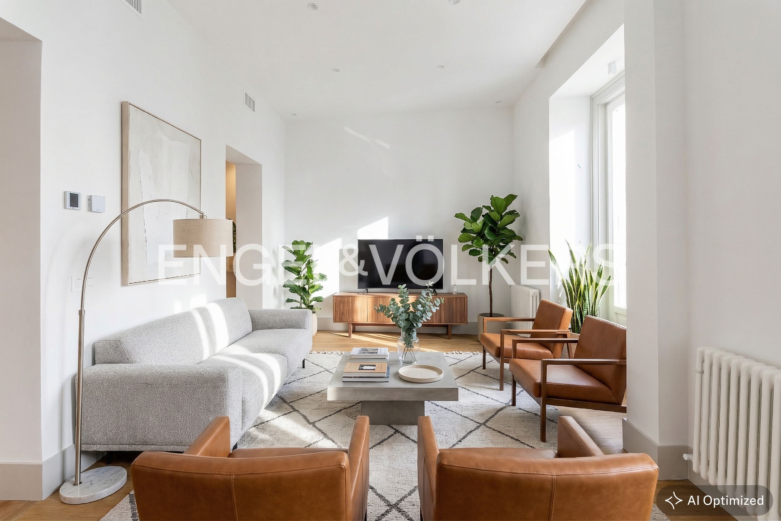 Sala de estar de Piso en venta en  Madrid Capital con Aire acondicionado, Calefacción y Balcón