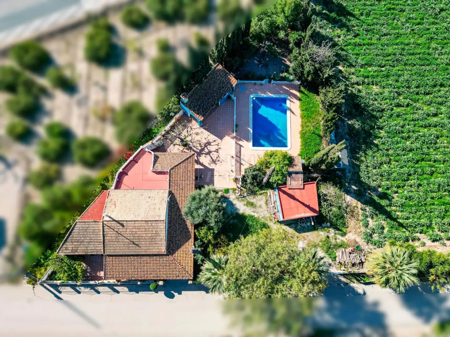 Außenansicht von Haus oder Chalet zum Verkauf in Orihuela mit Privatgarten, Abstellraum und Schwimmbad
