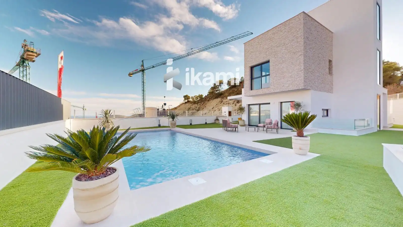 Swimming pool of Houses for sale in Finestrat  with Air Conditioner, Heating and Swimming Pool