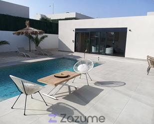 Terrasse von Haus oder Chalet miete in Calasparra mit Klimaanlage und Schwimmbad