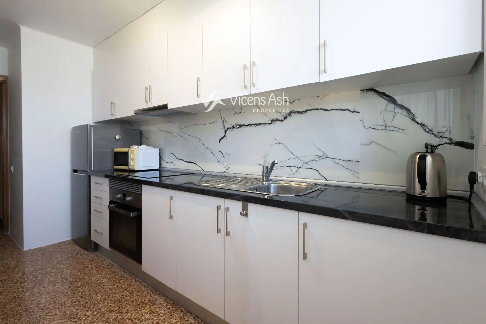 Cuina de Apartament en venda en Jávea / Xàbia amb Terrassa i Moblat