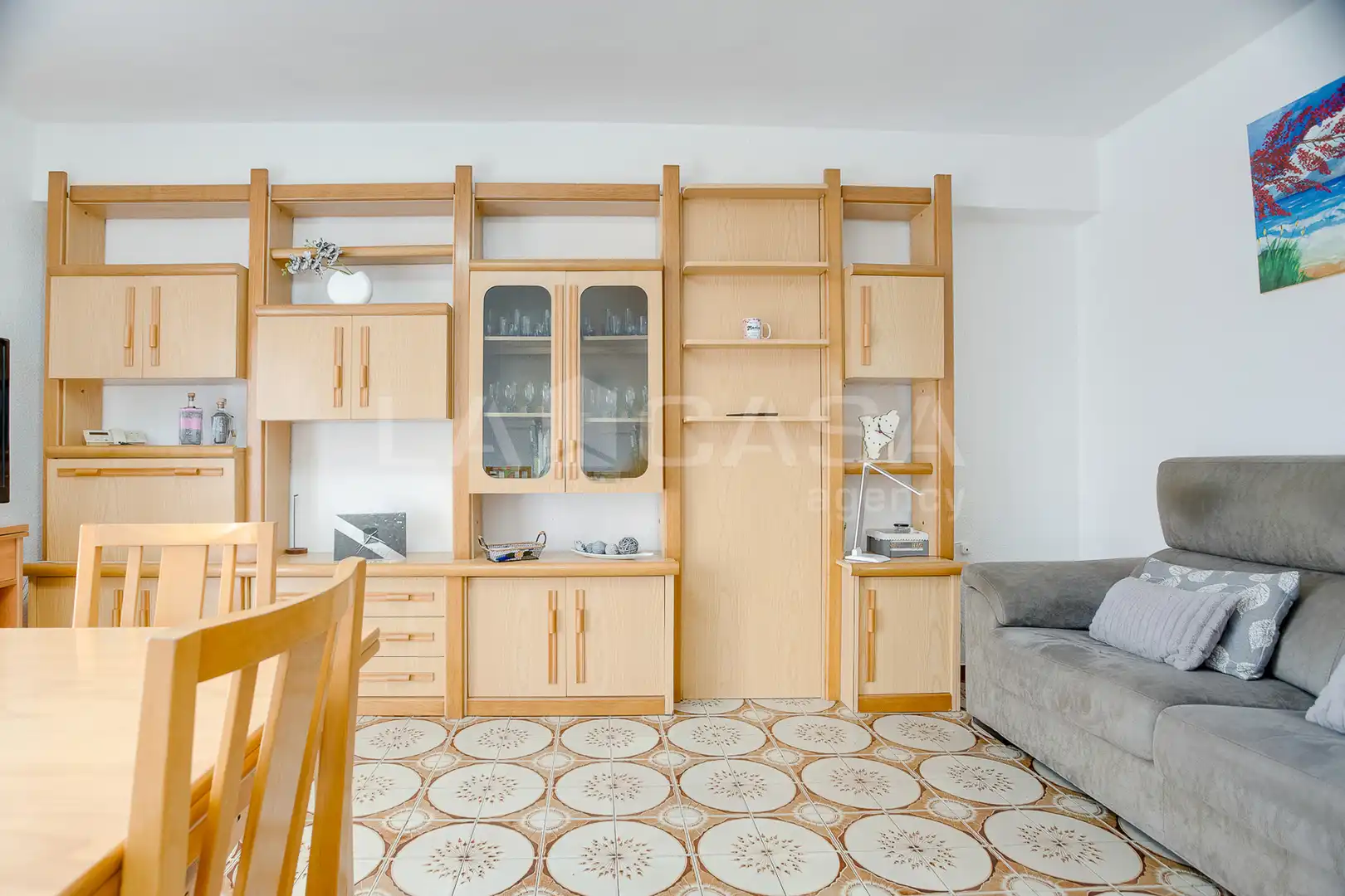 Sala de estar de Piso en venta en Barcelona con Calefacción, Trastero y Balcón