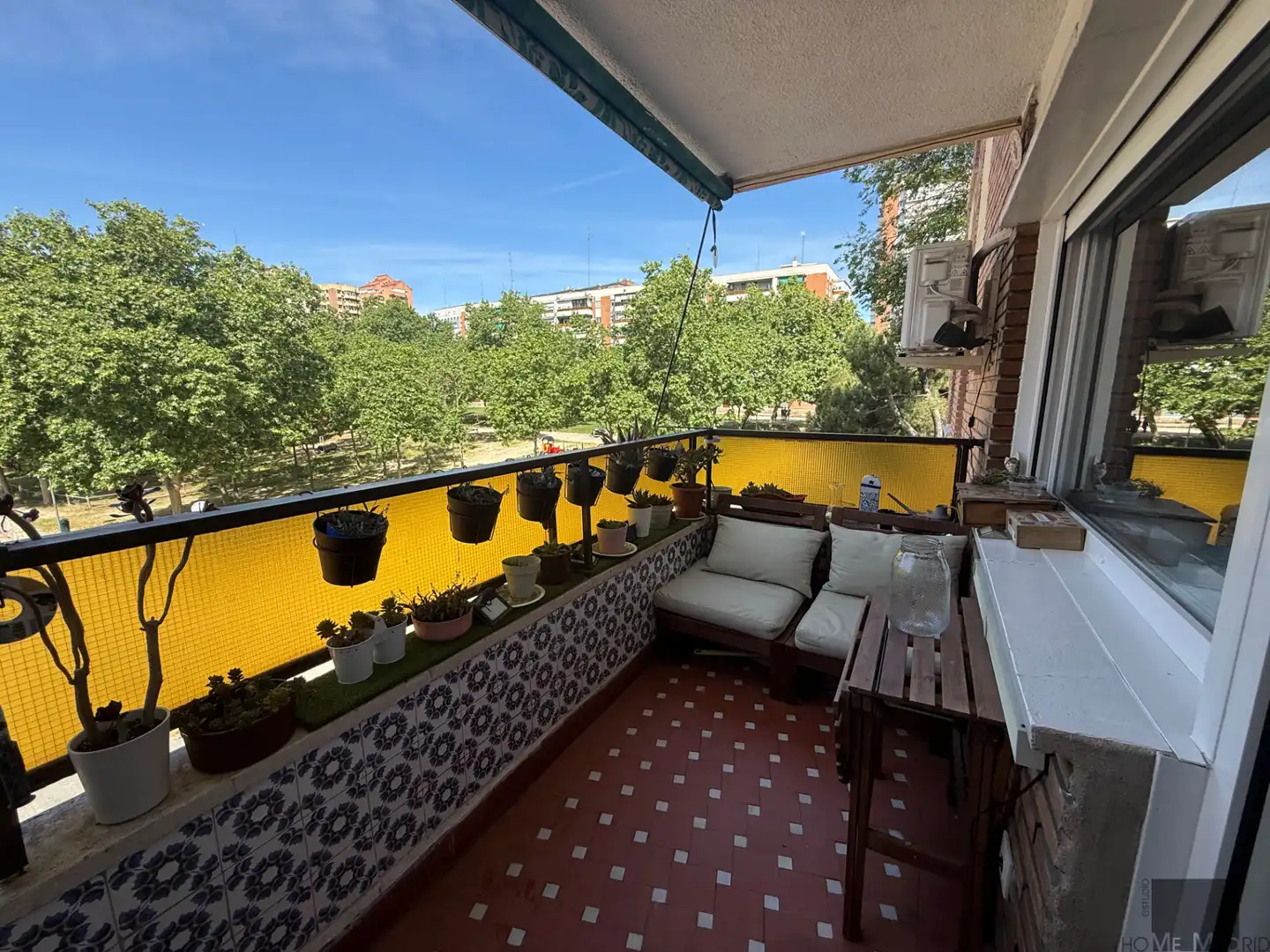 Balcony of Flat for sale in Madrid  with Air Conditioner, Heating and Terrace