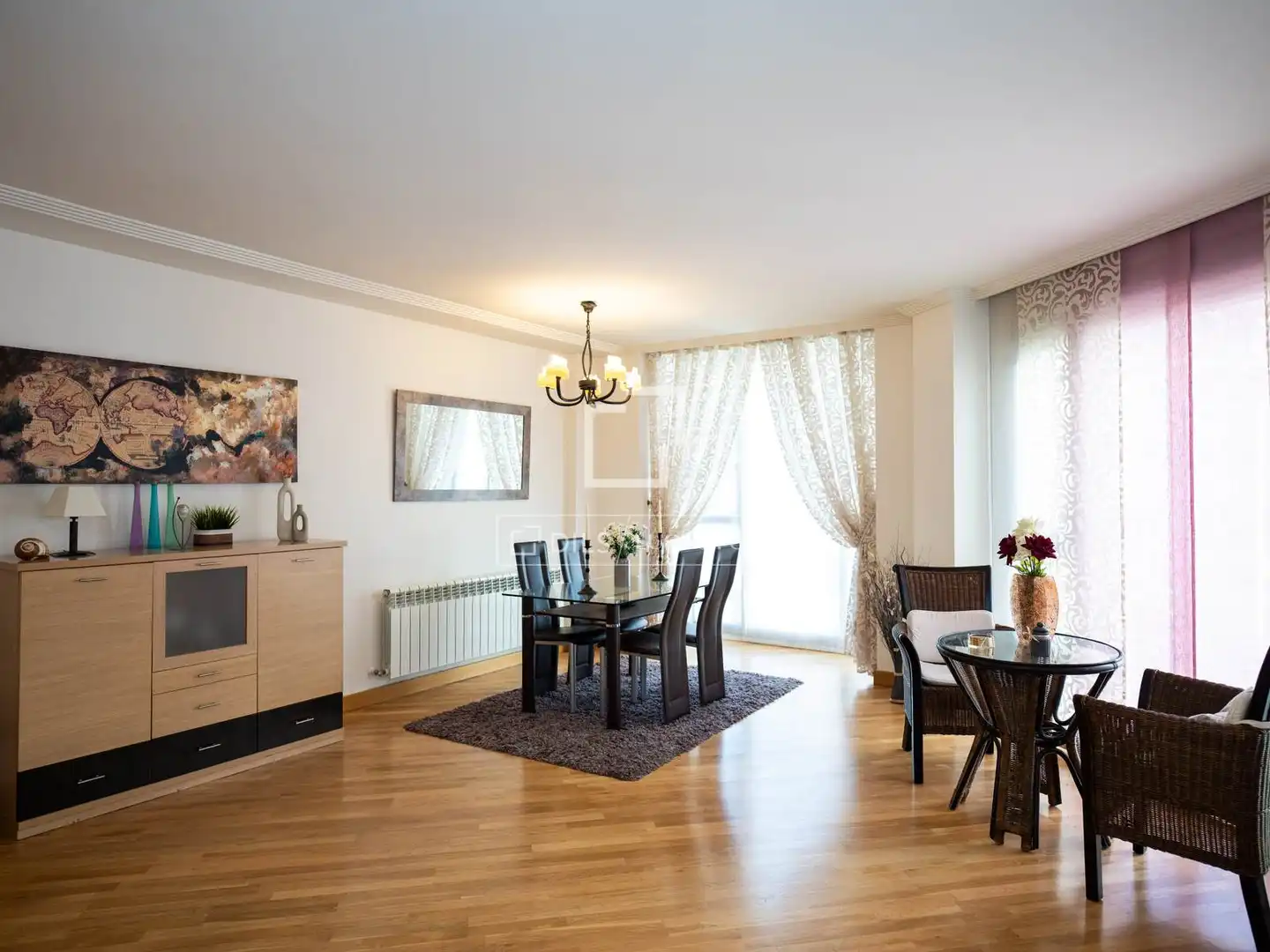 Dining room of Flat for rent in Madrid  with Air Conditioner, Heating and Private garden