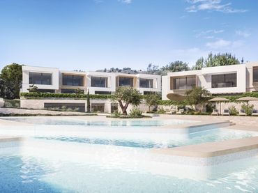 Casa aparellada amb piscina en venda a Mijas pueblo