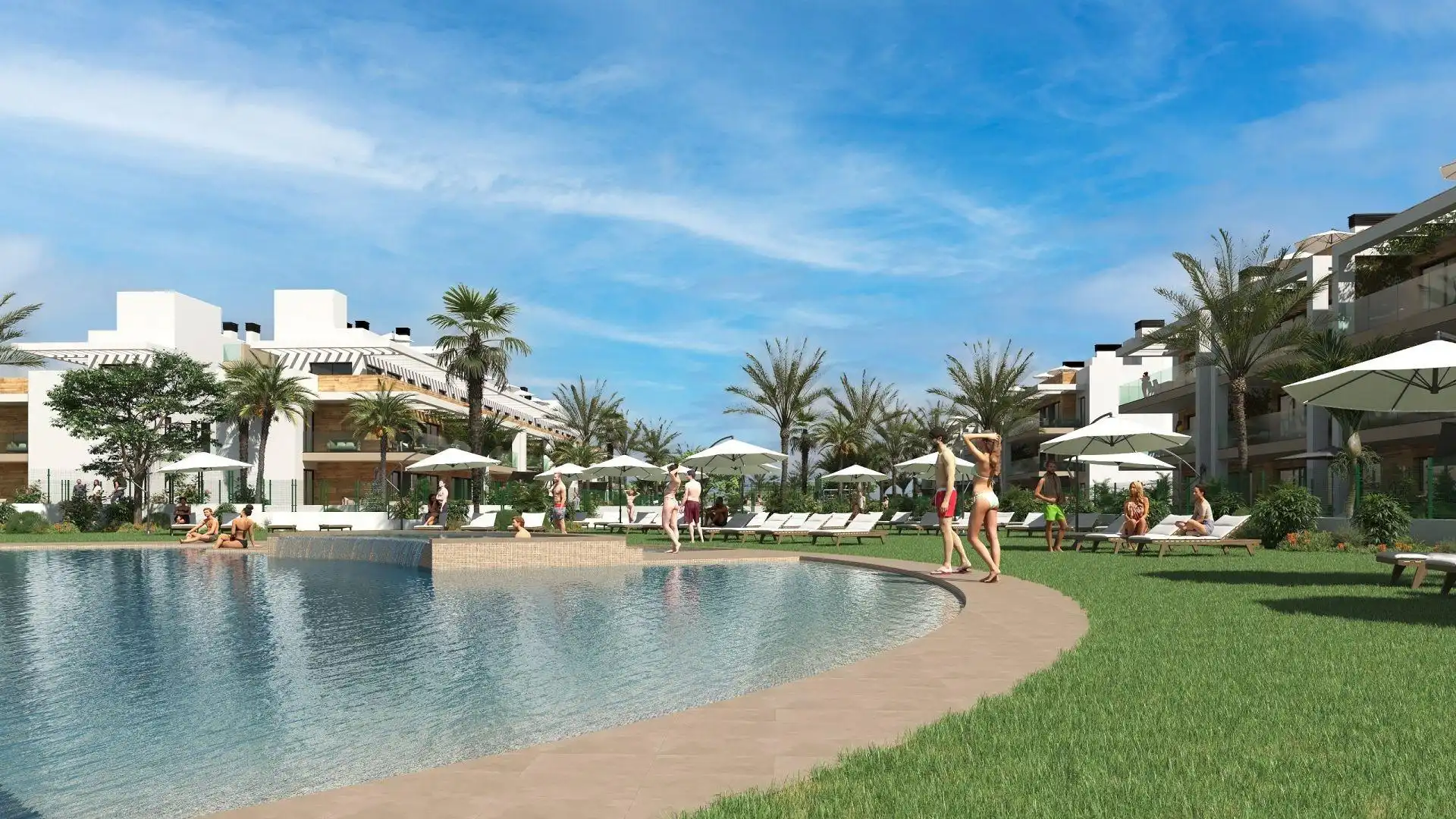 Swimming pool of Apartments for sale in Los Alcázares  with Private garden, Terrace and Storage room