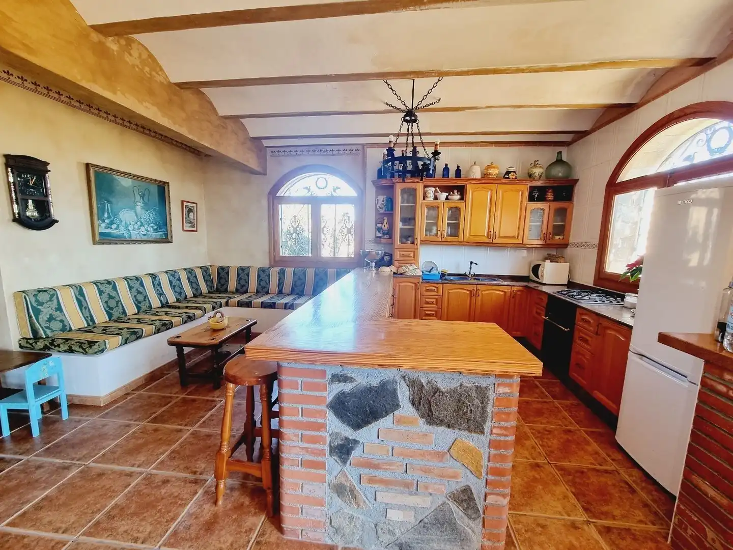 Cocina de Casa o chalet en venta en Cuevas del Almanzora con Aire acondicionado, Terraza y Amueblado