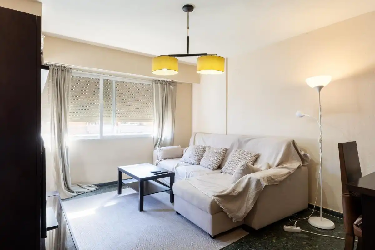 Sala d'estar de Pis en venda en  Valencia Capital amb Aire condicionat, Calefacció i Moblat