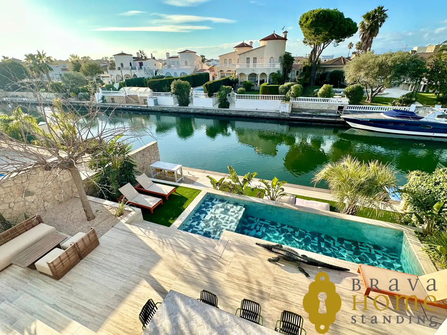 Terraza de Casa o chalet en venta en Empuriabrava con Aire acondicionado, Jardín privado y Terraza