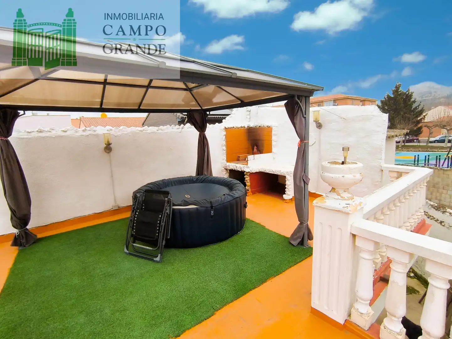 Terraza de Casa o chalet en venta en Palencia Capital con Calefacción, Jardín privado y Terraza