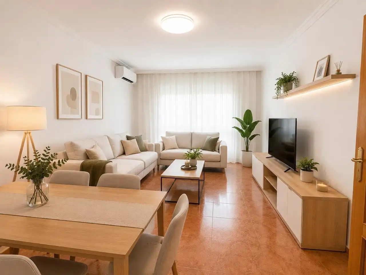 Sala de estar de Piso en venta en Valencia con Aire acondicionado y Balcón