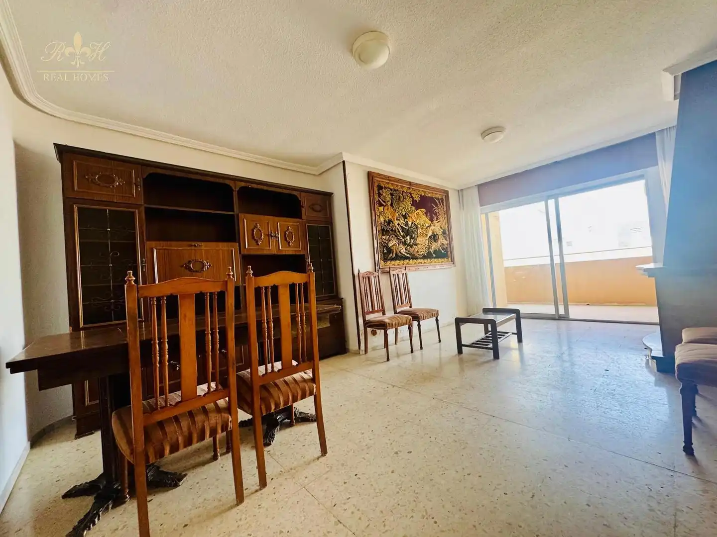 Sala de estar de Piso en venta en Callosa d'en Sarrià con Terraza