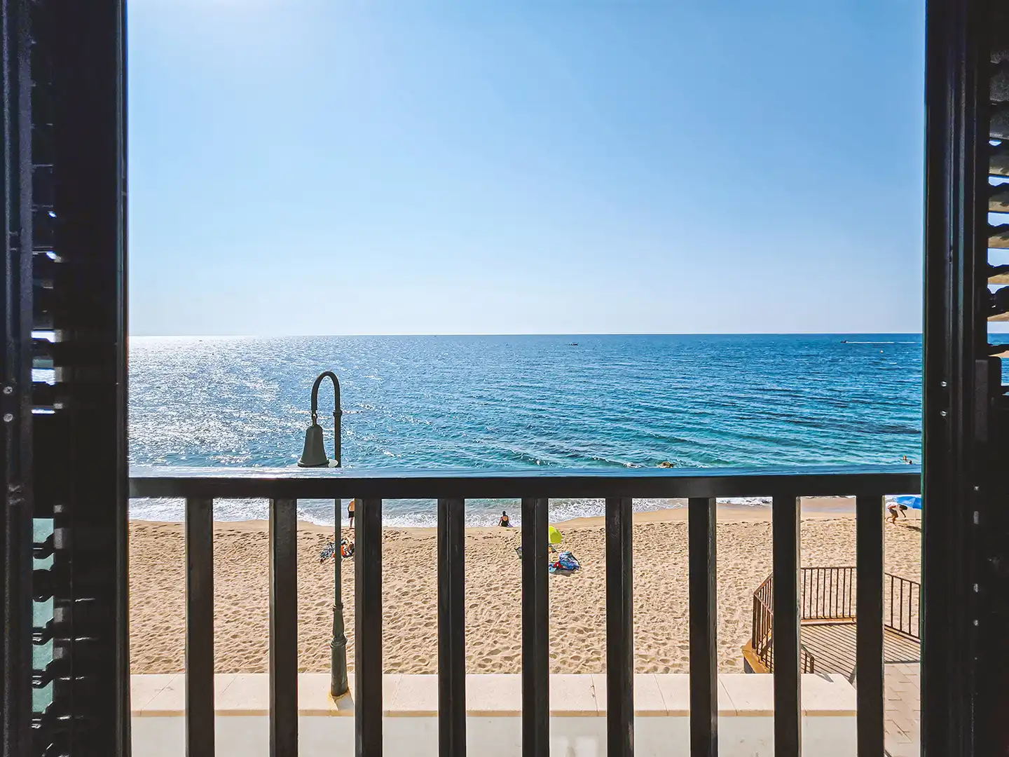 Balcony of Flat for rent in Sant Pol de Mar  with Furnished, Oven and Washing machine