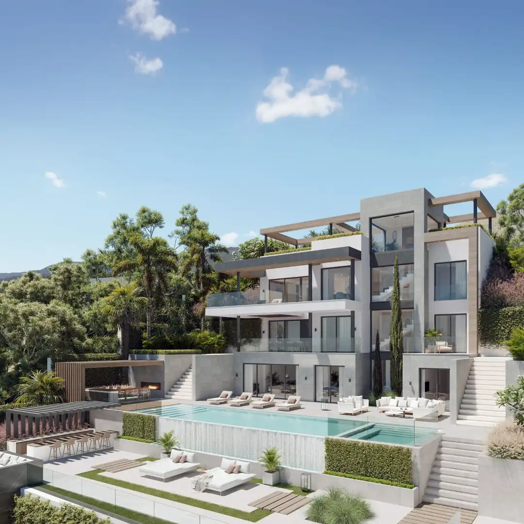 Vista exterior de Casa o xalet en venda en Málaga amb Aire condicionat, Jardí privat i Terrassa