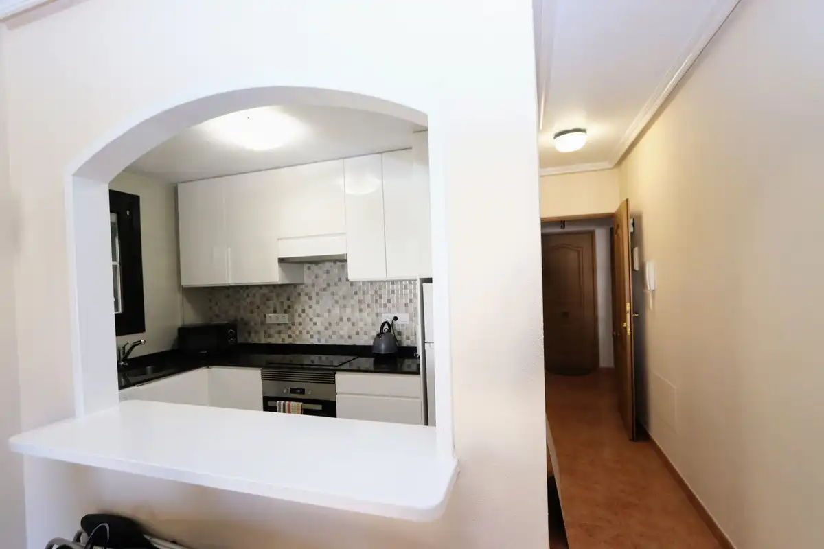 Cocina de Apartamento en venta en Los Alcázares con Aire acondicionado y Terraza