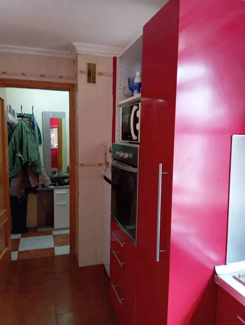 Kitchen of Flat for sale in Sevilla  with Air Conditioner, Private garden and Furnished
