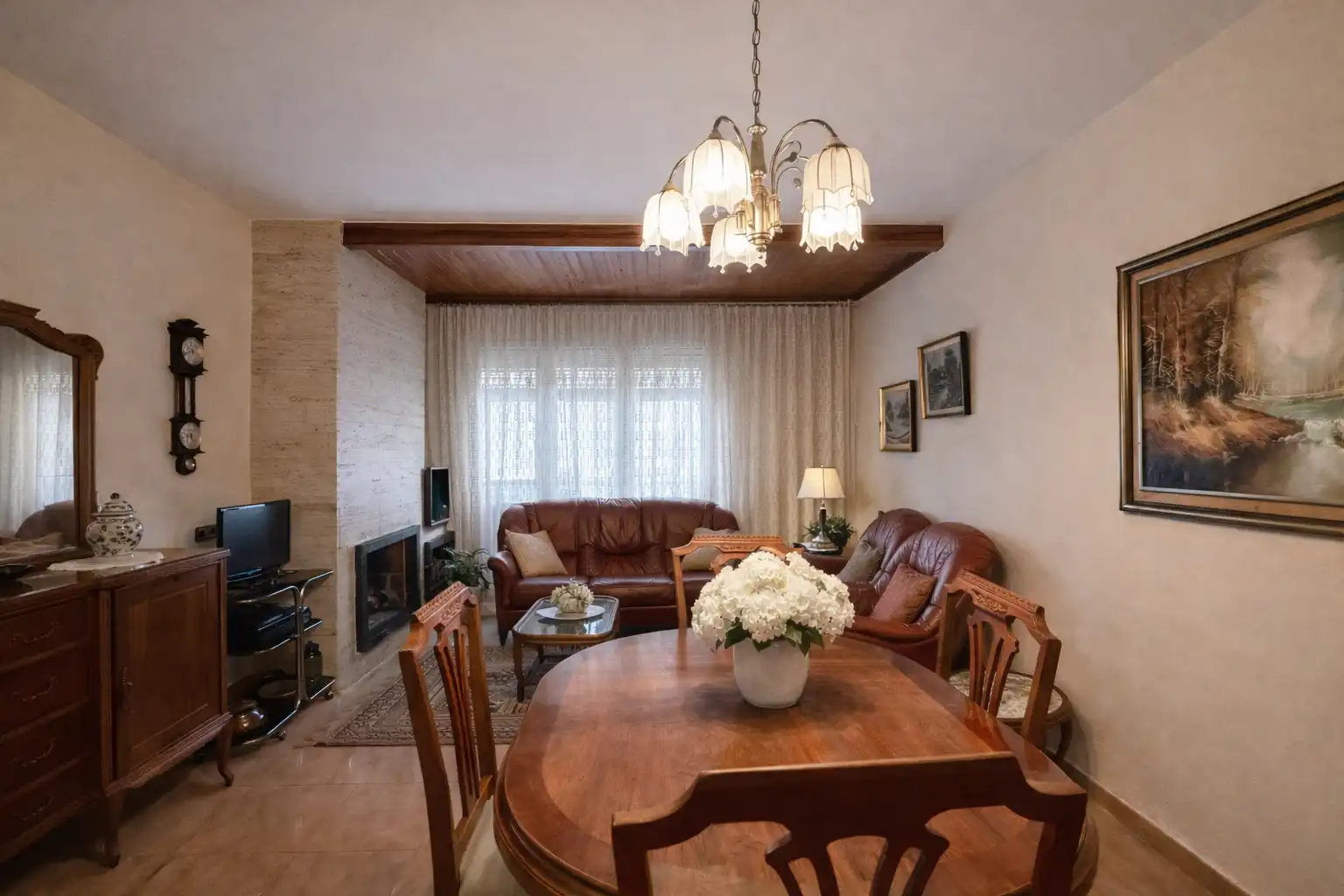 Sala d'estar de Casa o xalet en venda en Riudarenes amb Calefacció, Jardí privat i Balcó