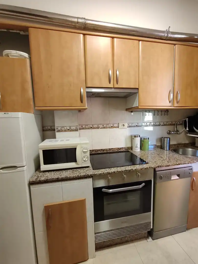 Kitchen of Flat for rent in Vigo   with Heating, Furnished and Oven