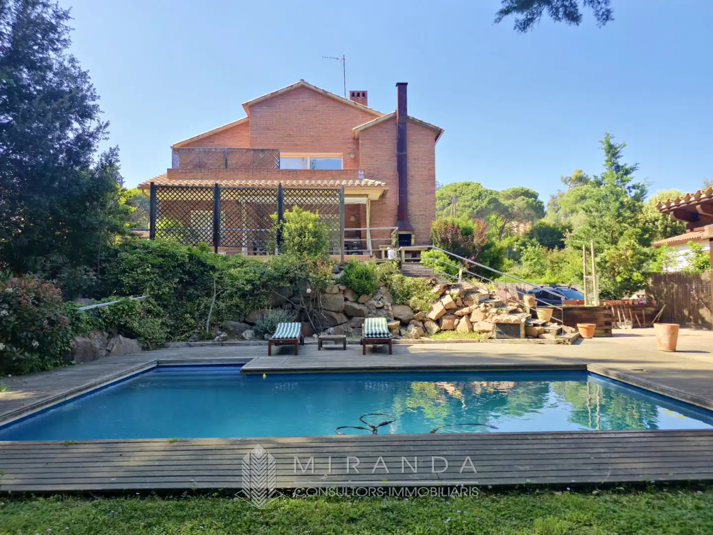 Jardí de Casa o xalet en venda en Sant Pere de Vilamajor amb Aire condicionat, Calefacció i Jardí privat