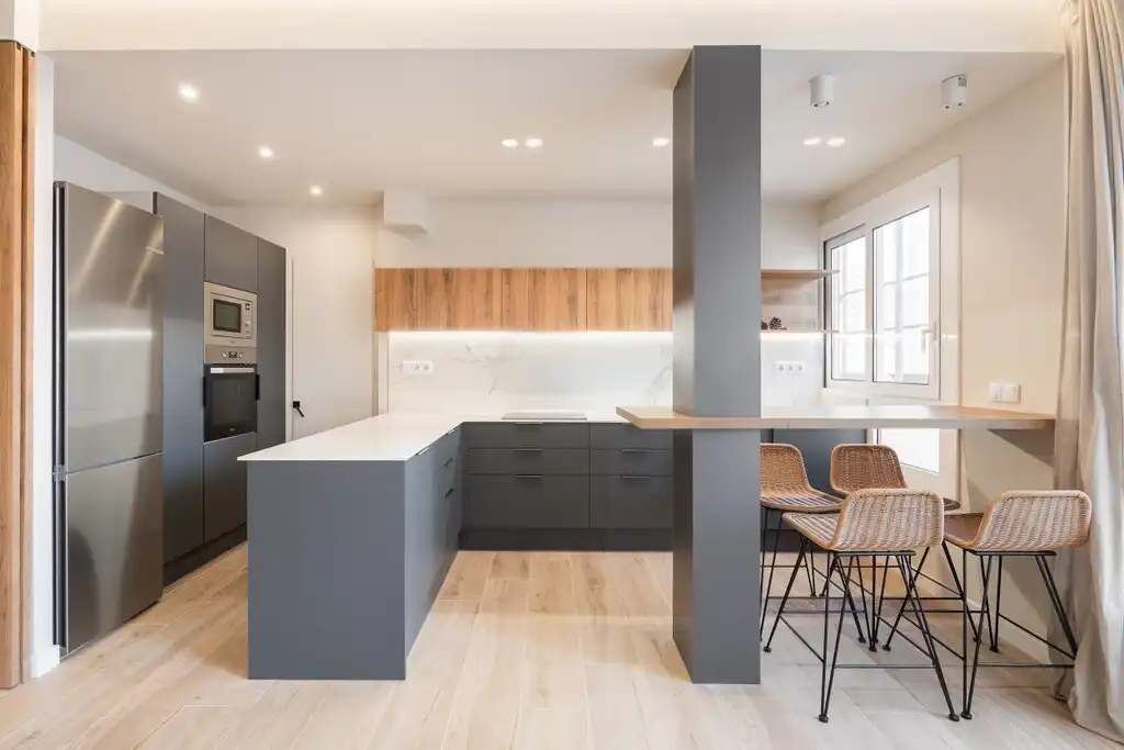 Cocina de Apartamento en venta en Barcelona con Aire acondicionado, Terraza y Amueblado
