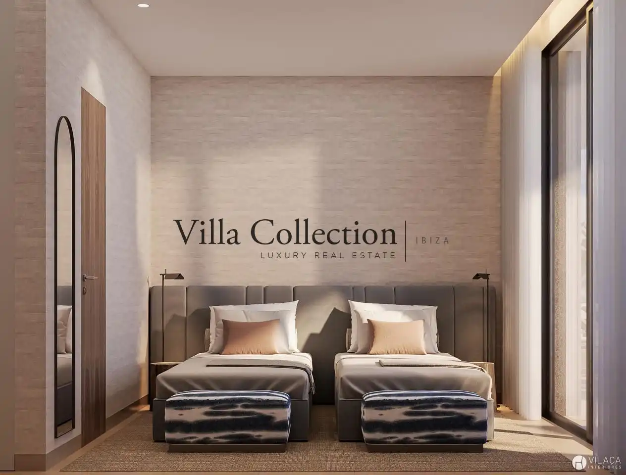 Bedroom of Houses for sale in Santa Eulària des Riu  with Air Conditioner, Heating and Terrace
