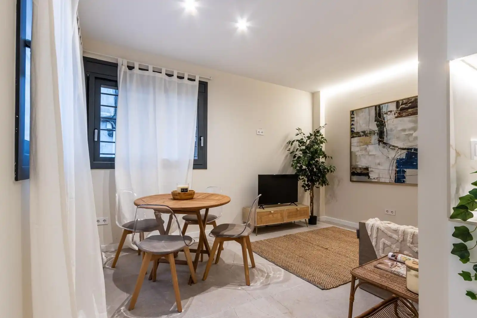 Sala de estar de Piso en venta en Terrassa con Aire acondicionado, Calefacción y Balcón