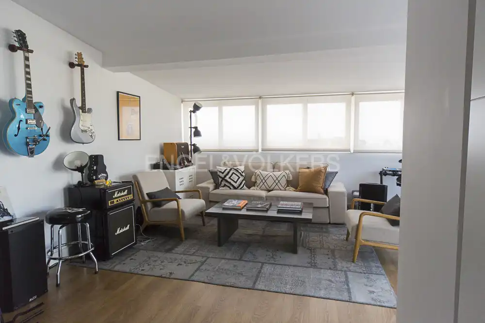 Living room of Attic for sale in Madrid  with Air Conditioner, Heating and Terrace