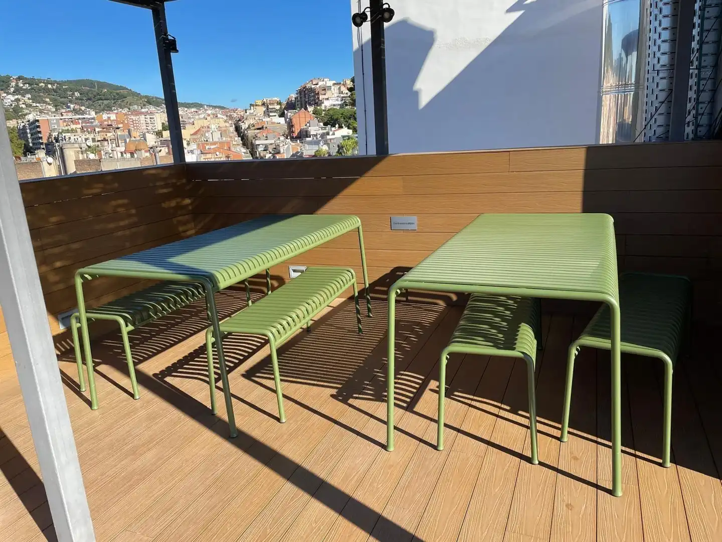 Terraza de Piso de alquiler en Barcelona con Aire acondicionado, Calefacción y Parquet