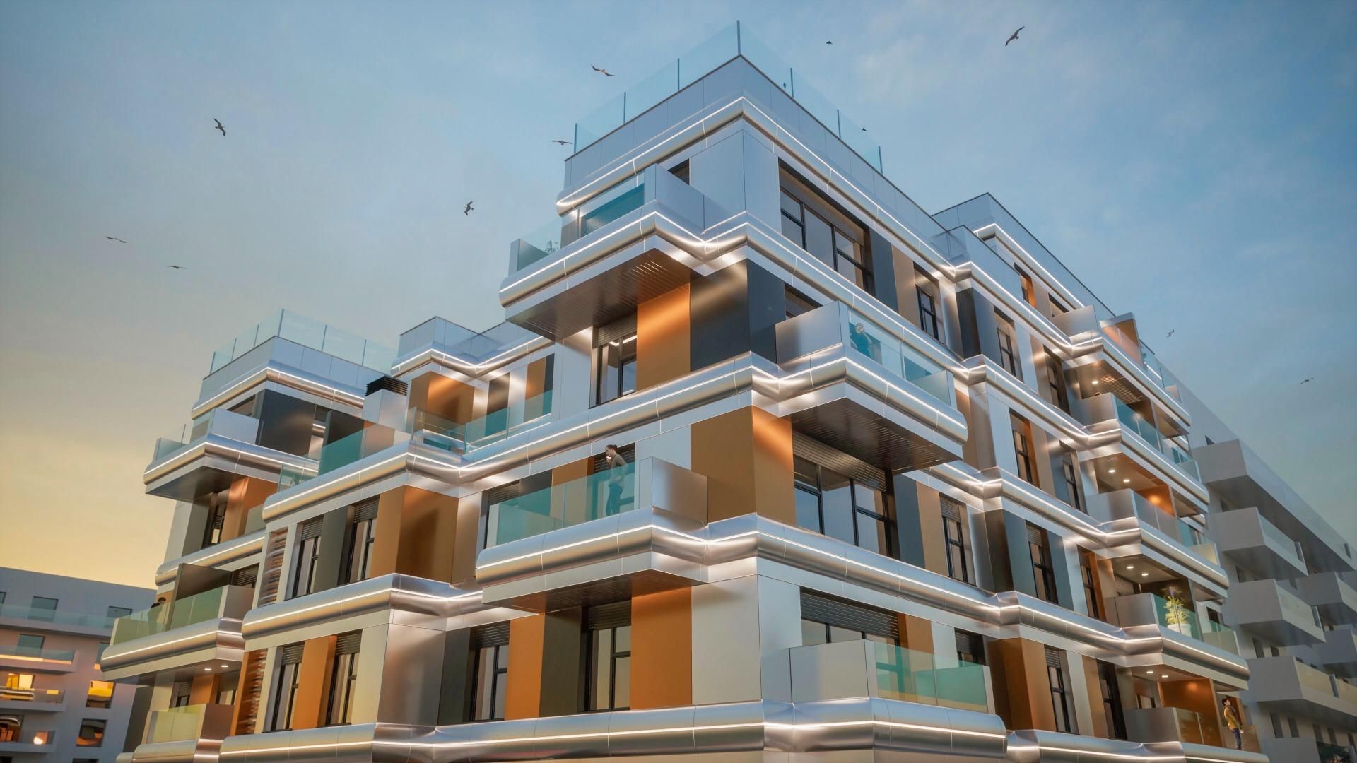 Exterior view of Apartment for sale in Badajoz Capital  with Air Conditioner, Heating and Private garden