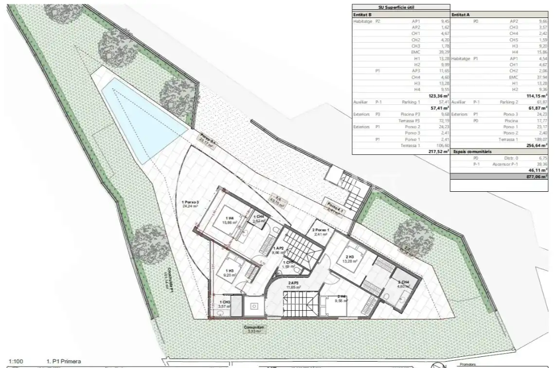 Appartement compact avec piscine à vendre à Gran Via de Pau Casals, imagen 13