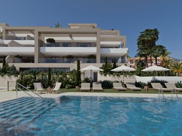 Apartament amb piscina en venda a Estepona Pueblo