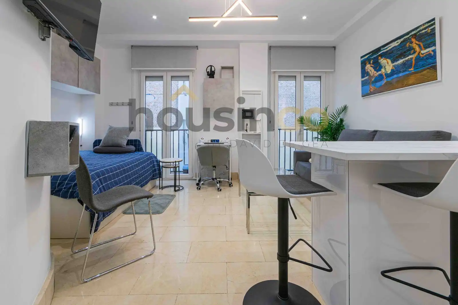 Vista exterior de Estudi de lloguer en  Madrid Capital amb Calefacció, Moblat i Rentadora