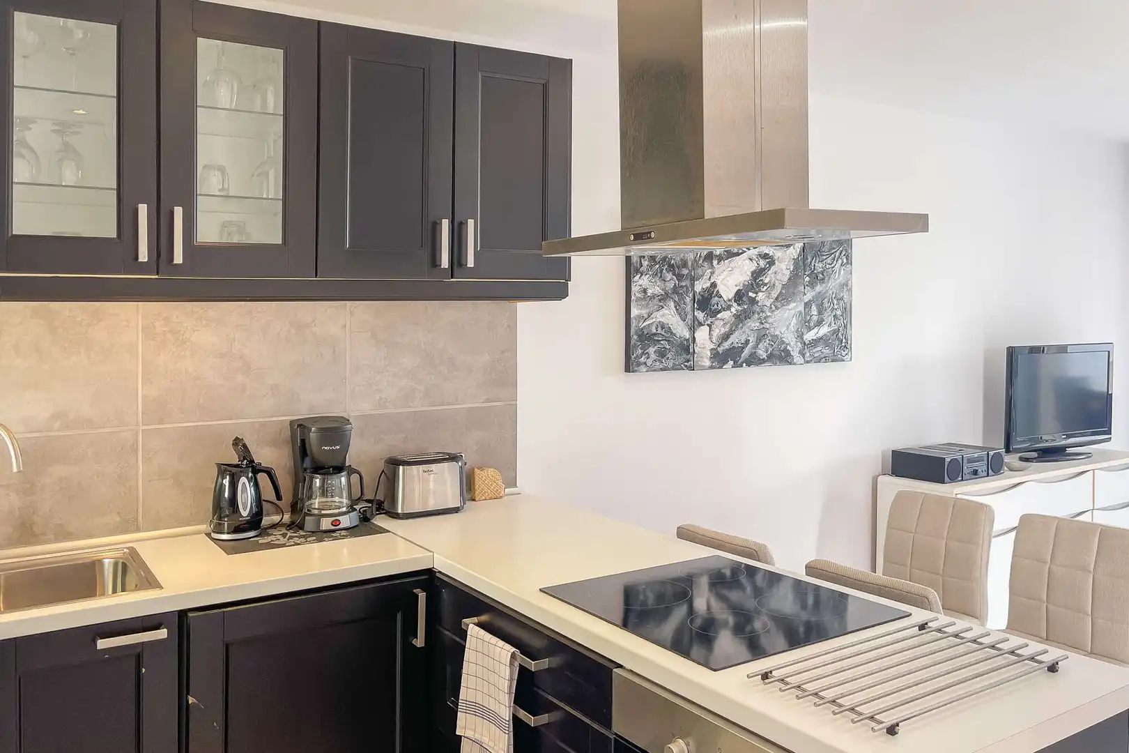 Cocina de Ático de alquiler en Son Servera con Aire acondicionado, Terraza y Amueblado