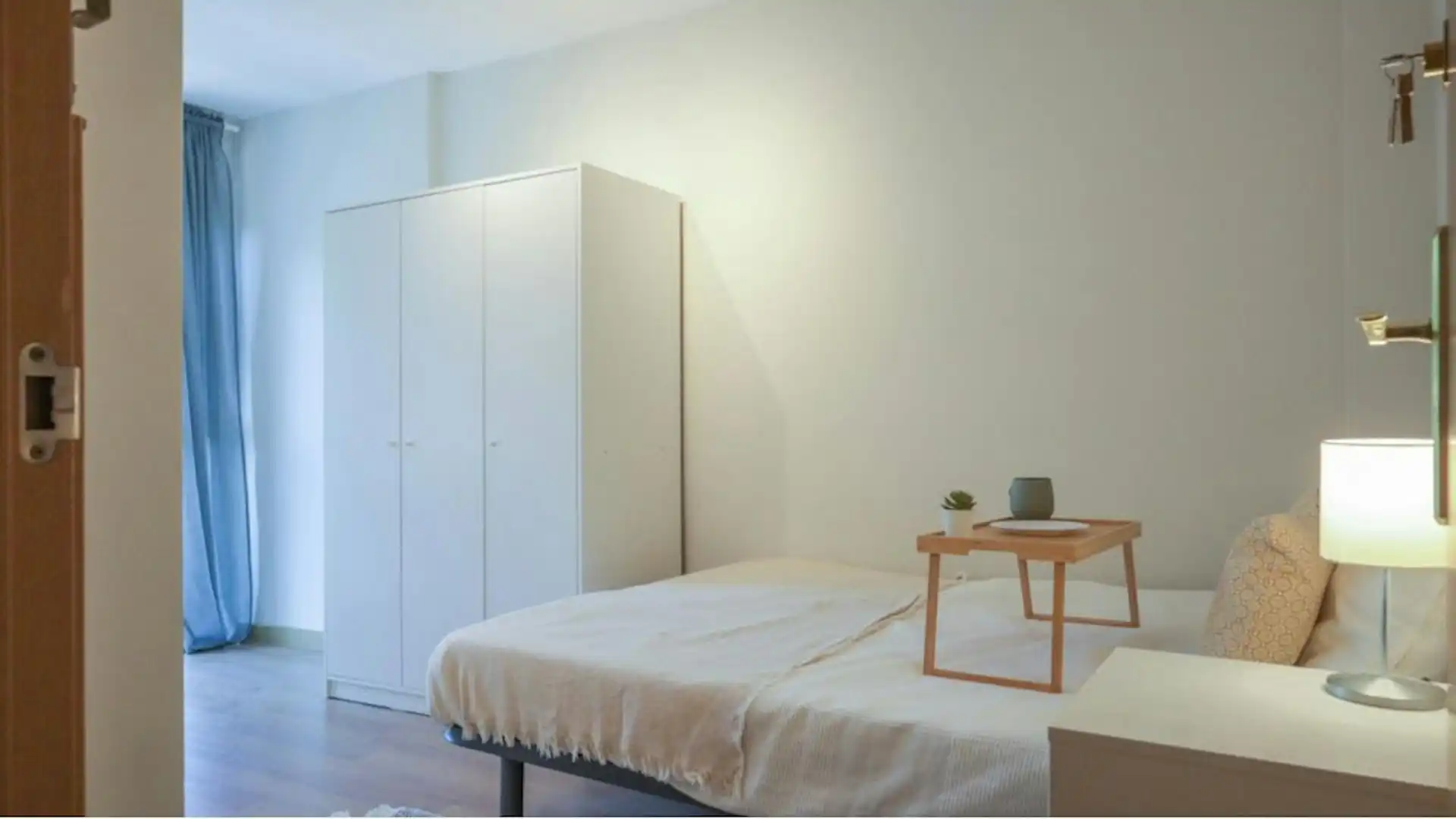 Bedroom of Flat for rent in Madrid  with Heating, Furnished and Washing machine