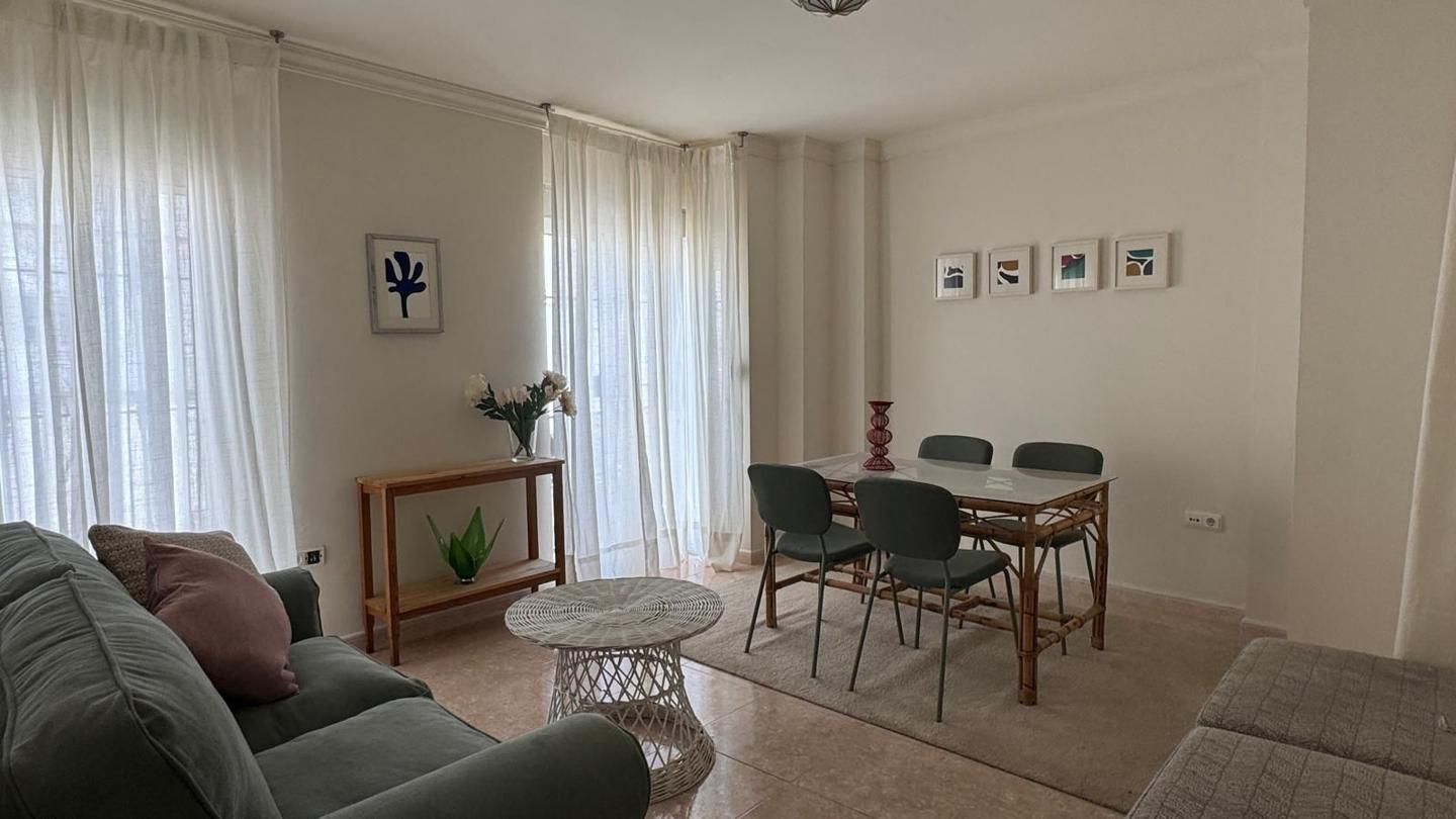 Sala d'estar de Pis de lloguer en Málaga Capital amb Moblat