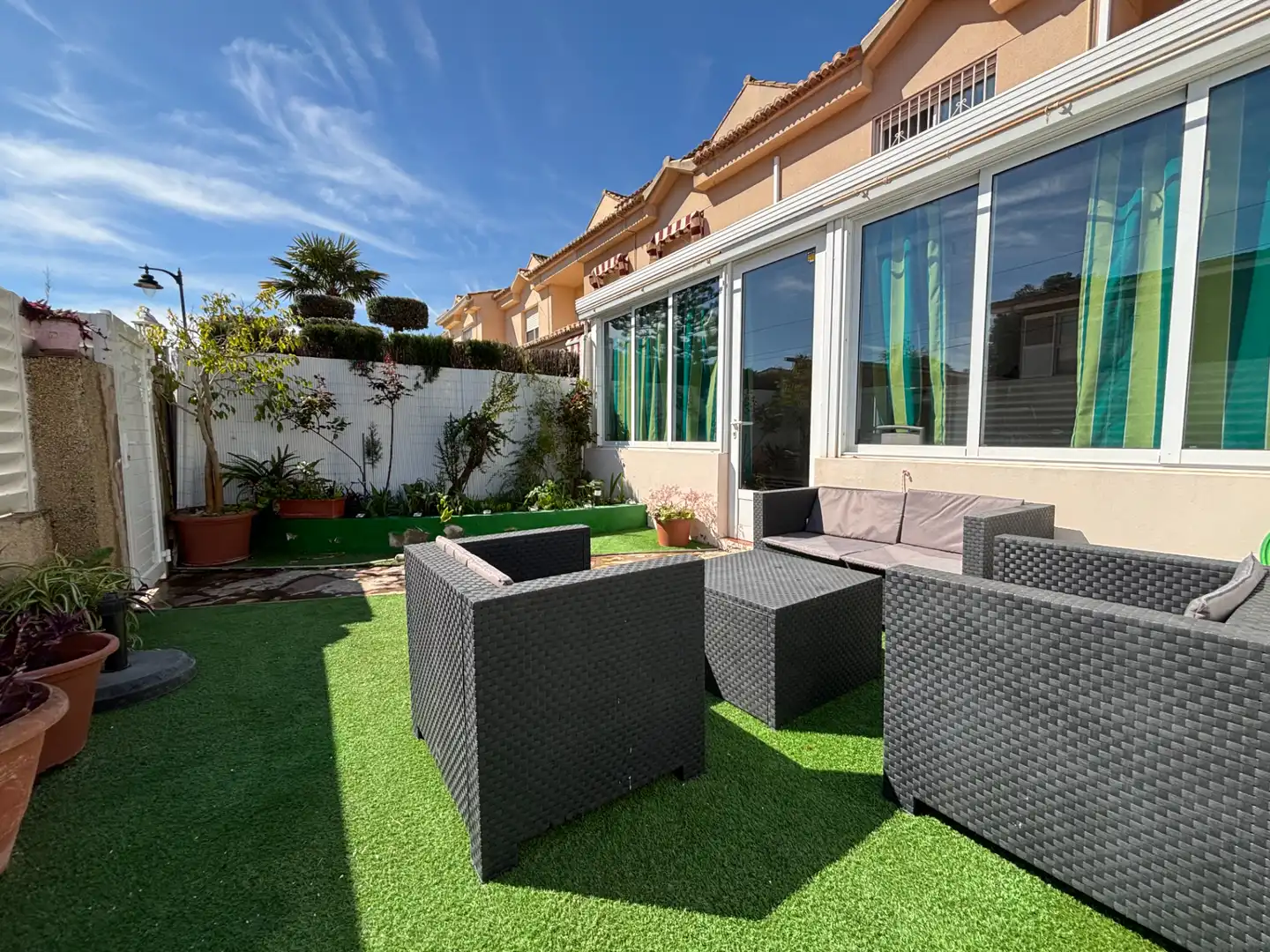 Terrace of Detached homes for sale in Castellón de la Plana / Castelló de la Plana  with Air Conditioner, Heating and Private garden