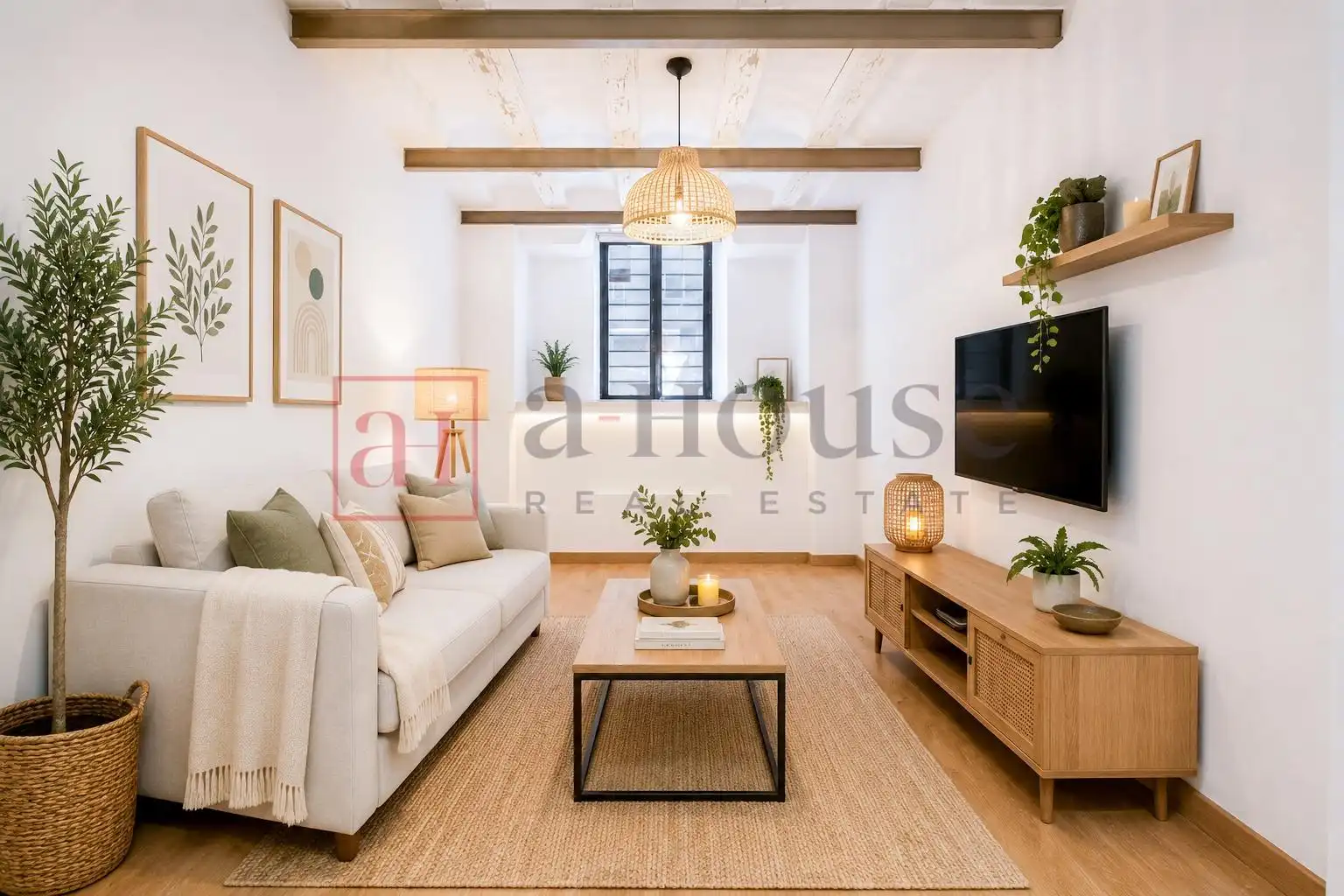 Sala de estar de Planta baja en venta en Barcelona con Parquet y Alarma