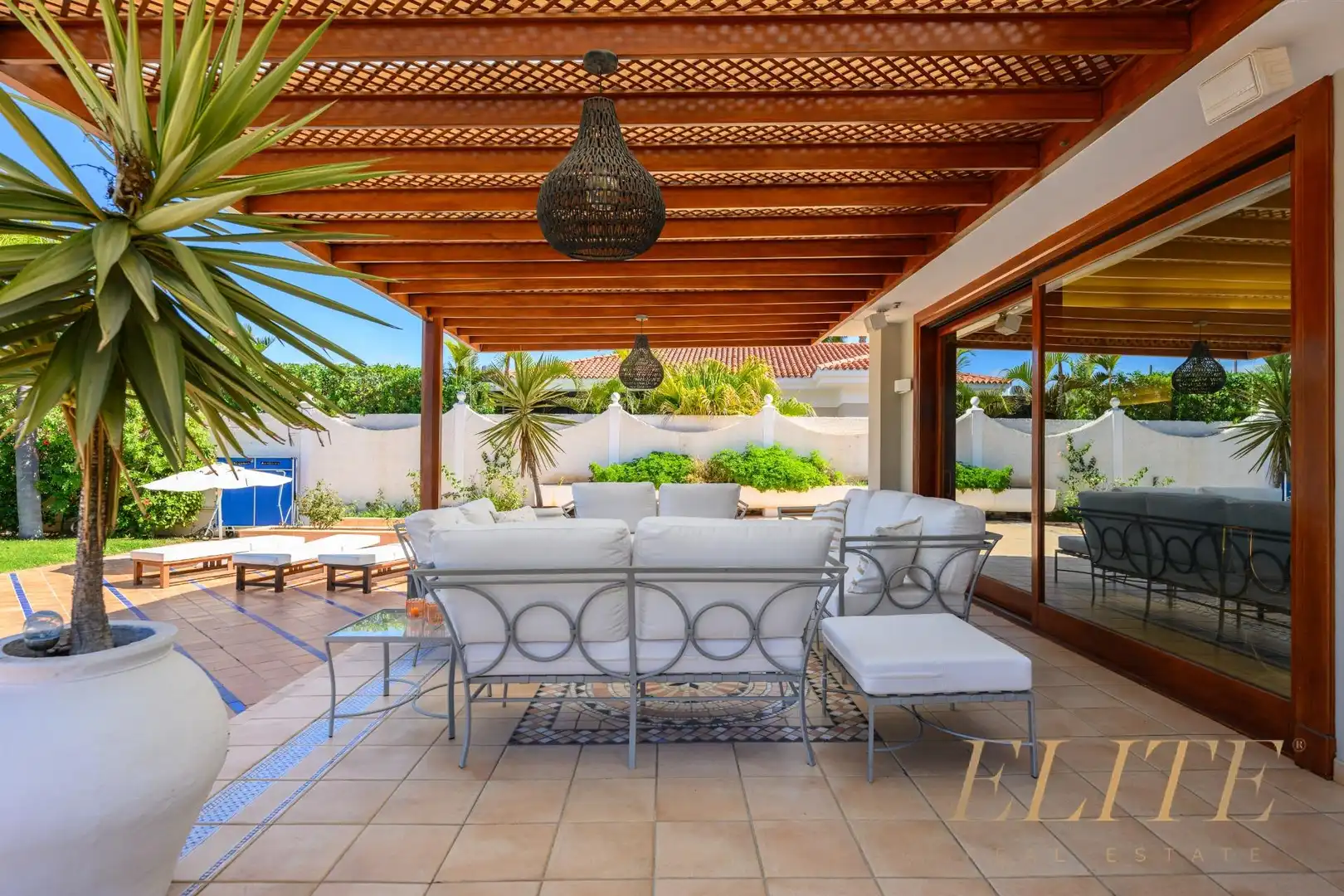 Terrassa de Casa o xalet en venda en San Bartolomé de Tirajana amb Jardí privat, Terrassa i Piscina